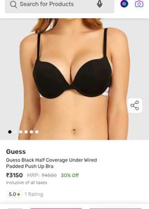 Comfortable Black Push-up Bra