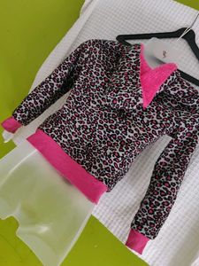 Animal Print Zip-Up Jacket