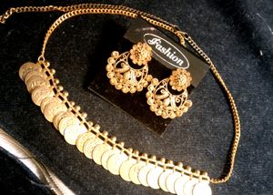 New Earings And Necklace