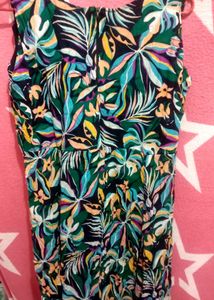 Colorful Floral Print Summer Dress