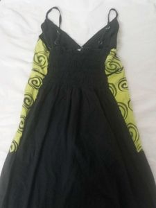 Green Swirl Print Sundress