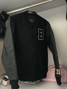 Stylish Black Varsity Jacket