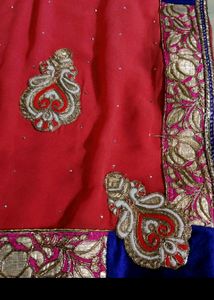 Gajri Colour 2 Shaded Saree