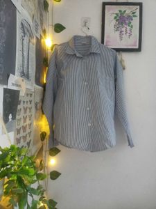 Classic Striped Button-Up Shirt