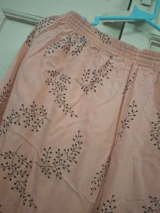 Peach Floral Palazzos