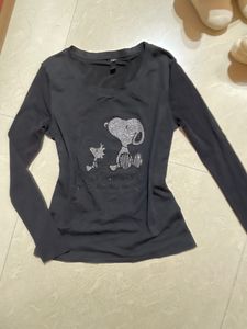 Black Stretchable T-shirt
