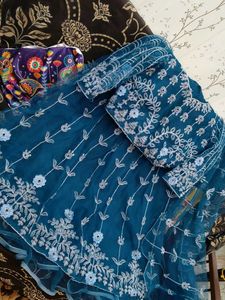 Teal blue Lehenga