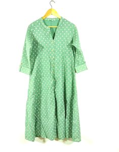 Rangita Sage Green Printed Casual Kurta (Women)