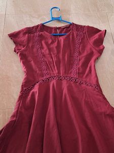 Maroon / Wine Red Maxi Long Gown