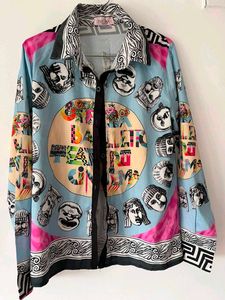 Unique Graphic Print Button-Up Shirt