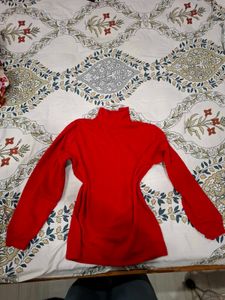 Red Turtleneck Sweater