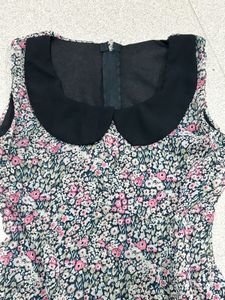 Floral Peter Pan Collar Top