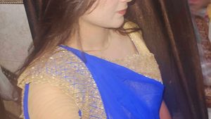 beautifull blue saree