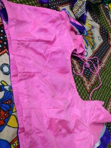 Beautiful Pink Net Saree drapping sare