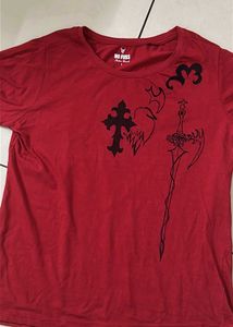 Graphic Print Red T-Shirt