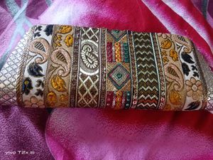 Embroidered Clutch Bag