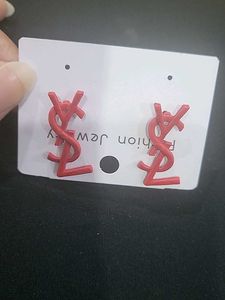 Red YSL Inspired Earrings