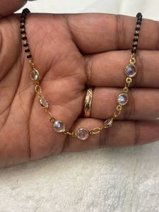 Elegant Mangalsutra with Crystal Accents