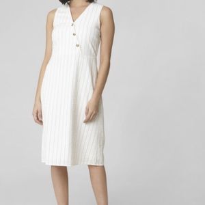 White striped dress