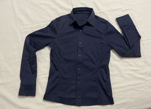 fitted blue shirt for woman
