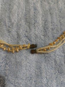 Elegant Off White Beaded Necklace