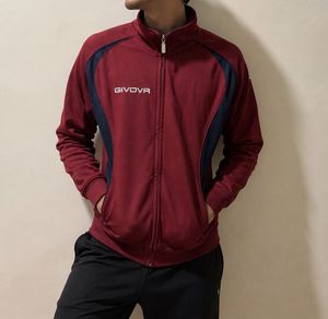 GIVOVA Men's Maroon Track Jacket