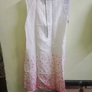 White Floral Sleeveless  MiniDress