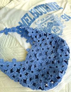 Handmade Crochet Flower Bag