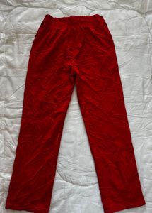 Nike Red Snap Button Track Pants