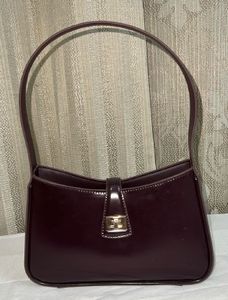 H&M wine-maroon shoulder bag