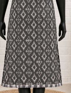 Stylish Grey Diamond Print Kurta