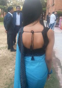 Stunning Blue Ombre Saree