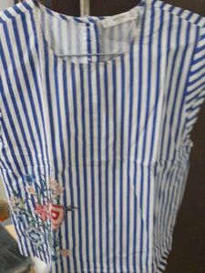 Blue Stripe Top