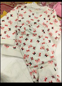 Cute Butterfly Print Pajama Set