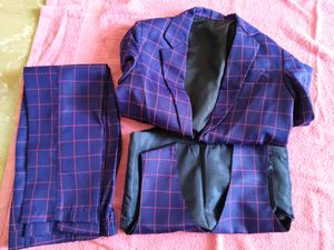 Jeet Ethics 4 Piece Checkered Party Suit With Bow