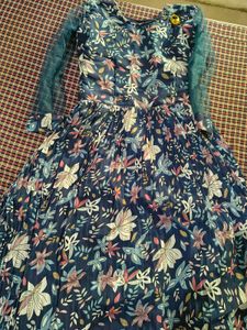 Elegant Floral Print Gown