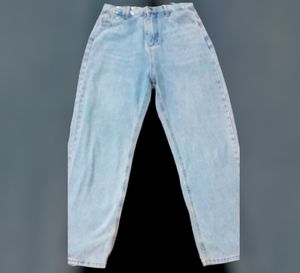DENIM BLUE/MOM JEAN'S