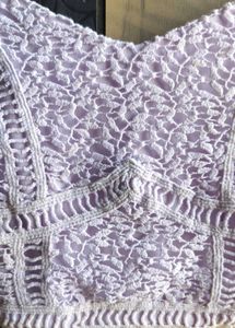 Lavender Lace Crop Top