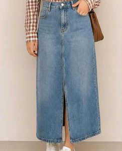 Denim Maxi Skirt