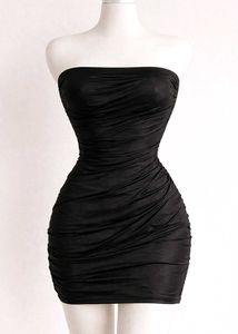 Chic Black Bodycon Mini Dress