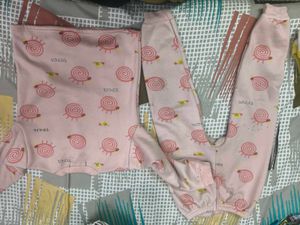 Cute Pink Snail Print Set for 5-7 years