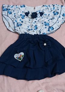 Skirt And Top For Baby Girl
