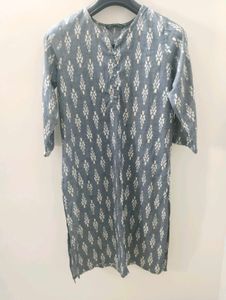 Grey Printed Kurta