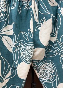 Stylish Teal Kurta with Pomegranate Print