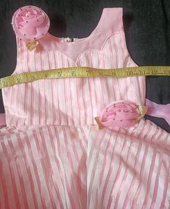 Pink Ruffled Party Dress