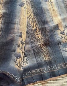 Elegant Printed Saree with Embellishments