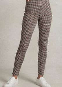 Checked Skinny Pants