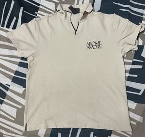 H&amp;M "AROME AMORE" Polo Shirt - Size