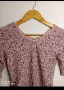 Elegant Lace Crop Blouse