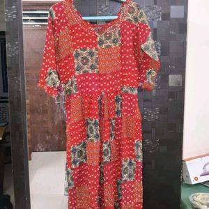 Bohemian Patchwork Maxi Kurta